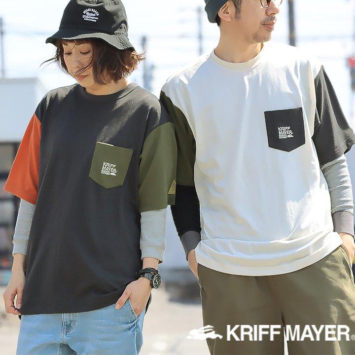 KRIFF MAYER クリフメイヤー tシャツ 半袖 メンズ レディース クレイジー 配色 防蚊 無地 サーマル 涼しい (メール便50) | KRIFF MAYER