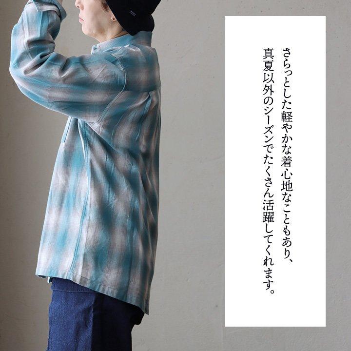 BIG MIKE（ビッグマイク） シャツ チェックシャツ オンブレシャツ 長袖