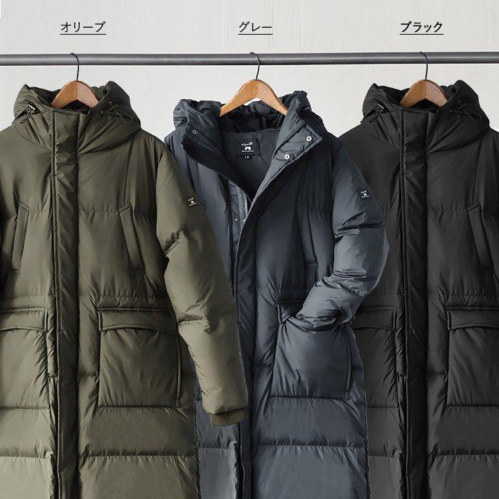 ベンチコート ダウン ダウンコート 軽量 撥水 防風 暖かい レディース メンズ アウター ダウンジャケット ロングコート ezo＆ エゾト | PATY | 04