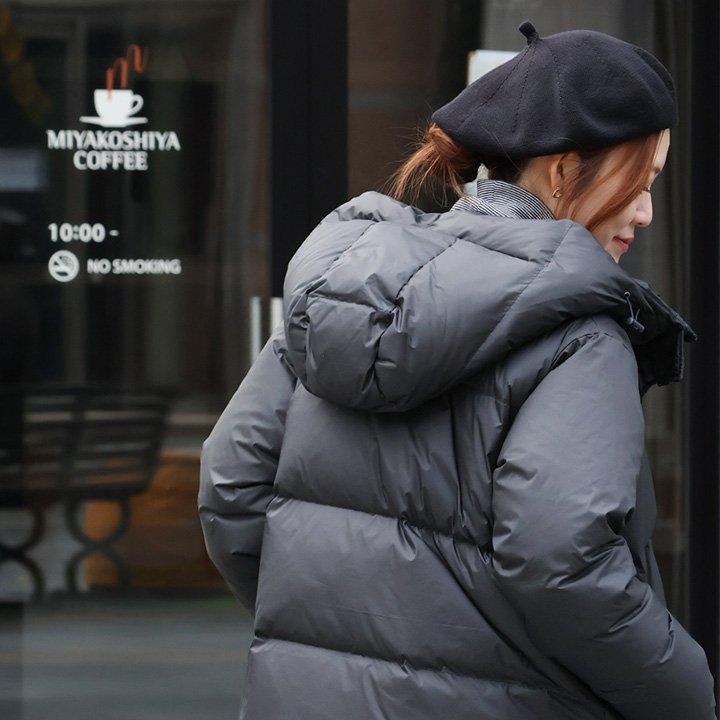 PATY ダウンコート レディース ダウン ミドル丈 撥水 軽い 防風 
