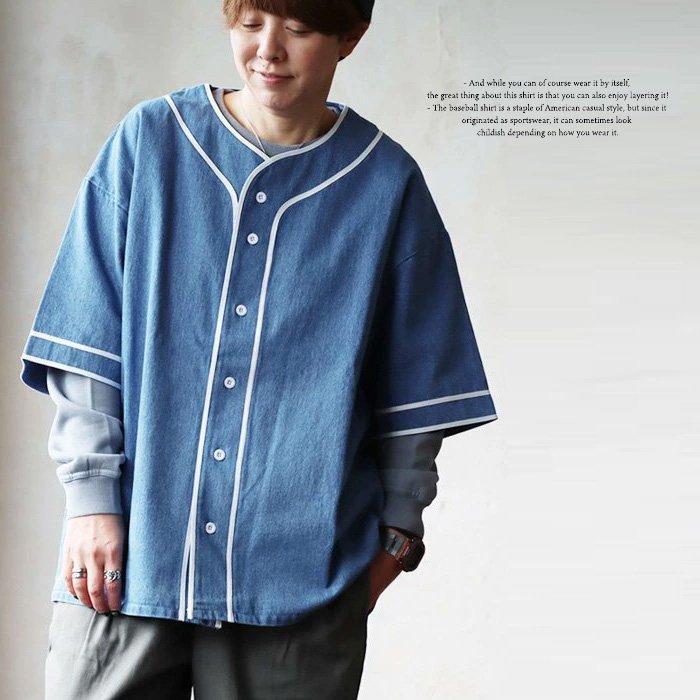 PATY ベースボールシャツ Tシャツ 5分袖 メンズ レディース Uネック