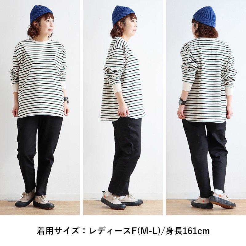 テーパードパンツ レディース コットン ツイル ストレッチ 無地 ハリ 動きやすい 伸縮性 ウエストゴム パティ COLORK カラック | PATY | 19
