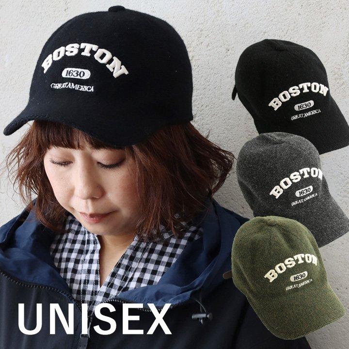 帽子 キャップ ベースボールキャップ メンズ レディース ウール ロゴ カレッジ 刺繍 真鍮 7パネル ショート ブリム カジュアル | PATY