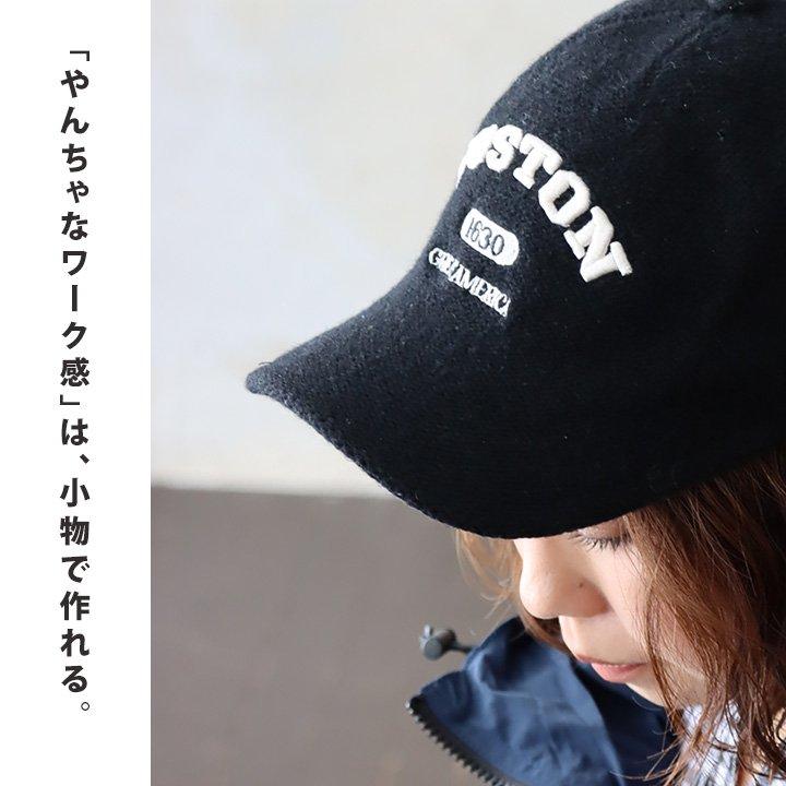 帽子 キャップ ベースボールキャップ メンズ レディース ウール ロゴ カレッジ 刺繍 真鍮 7パネル ショート ブリム カジュアル | PATY | 05