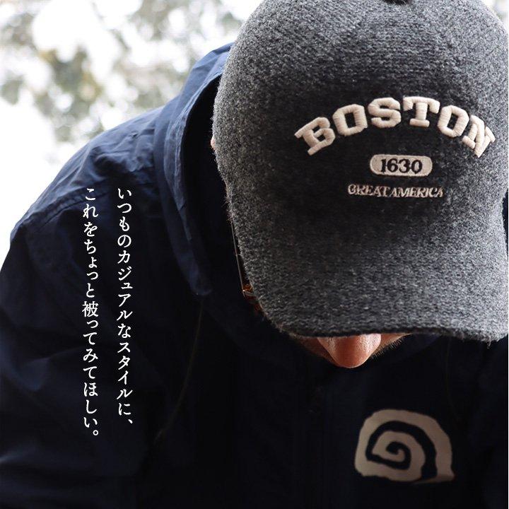 帽子 キャップ ベースボールキャップ メンズ レディース ウール ロゴ カレッジ 刺繍 真鍮 7パネル ショート ブリム カジュアル | PATY | 06