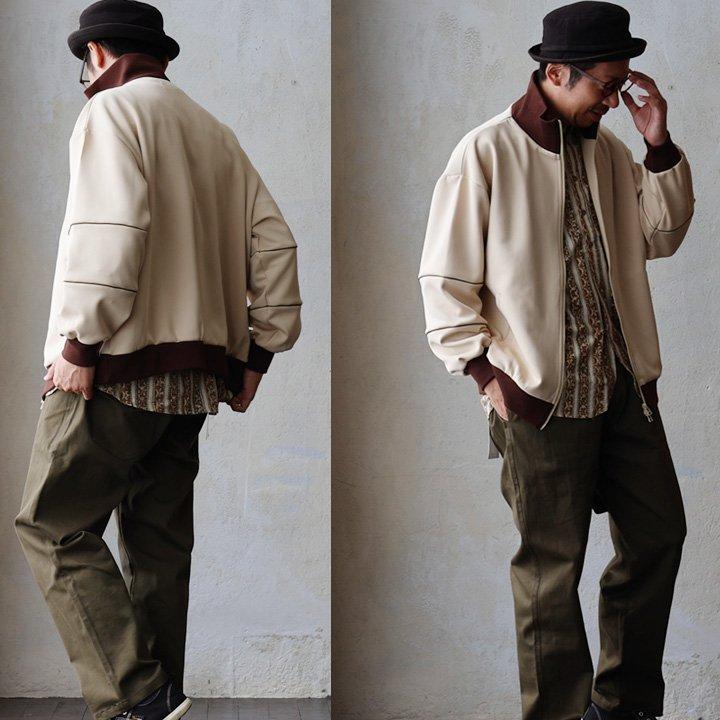 PATY ジャージ 長袖 メンズ レディース ワイド ハイネック ダブル