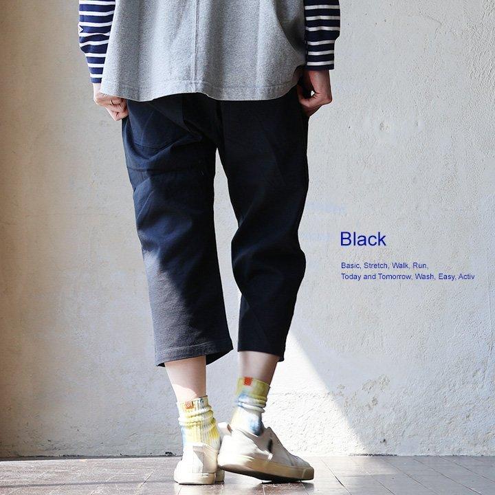 麻 クロップド パンツ シェフパンツ メンズ レディース 夏 涼しい ストレッチ 綿麻 しっかり 丈夫 ワイド ウエストゴム パティ Spants スパンツ | PATY | 16
