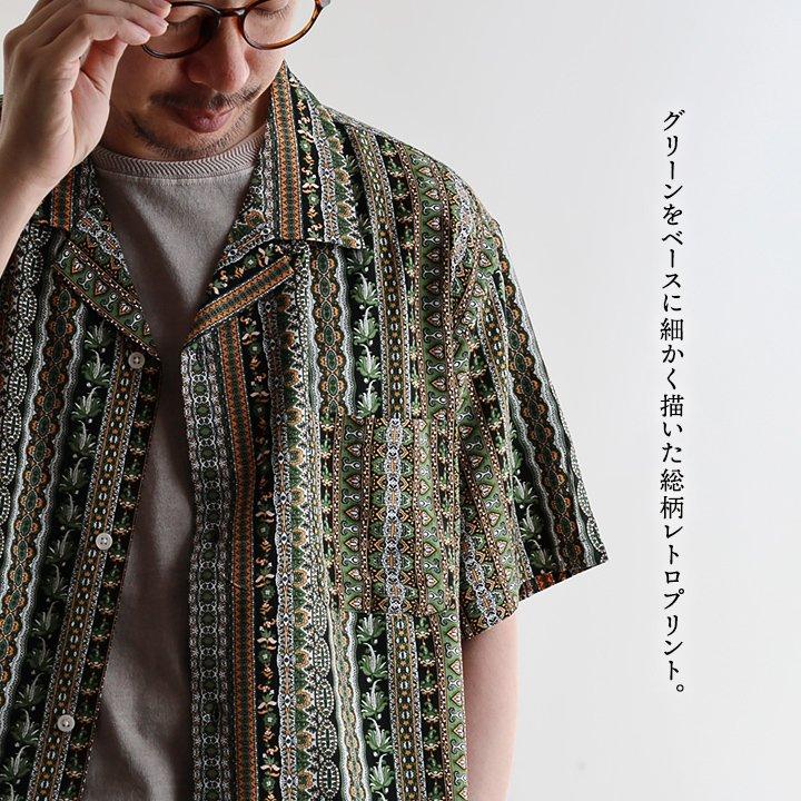 PATY Johnbull ジョンブル シャツ 5分袖 メンズ レディース 開襟 