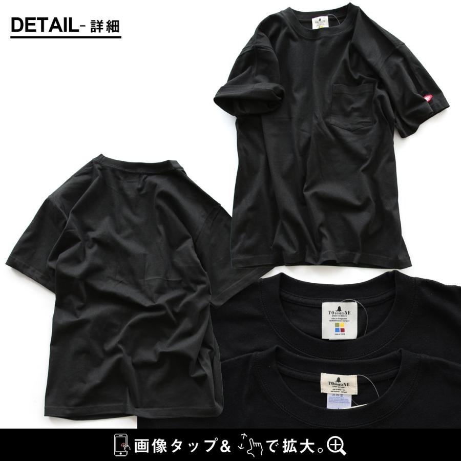 Tシャツ 半袖 メンズ レディース しっかり 丈夫 柔らかい コットン 重ね着 ポケットT ワンポイント パティ TOneontoNE トーン (メール便50) | PATY | 21