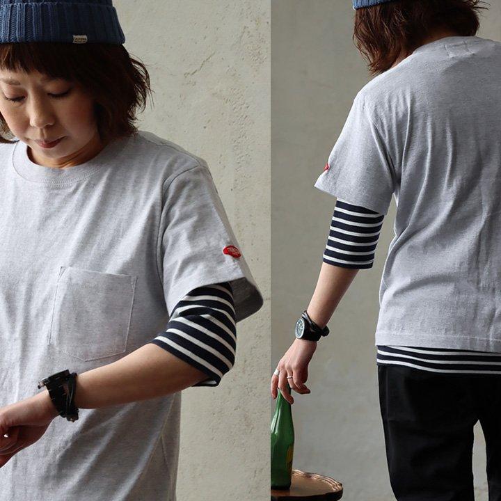Tシャツ 半袖 メンズ レディース しっかり 丈夫 柔らかい コットン 重ね着 ポケットT ワンポイント パティ TOneontoNE トーン (メール便50) | PATY | 11