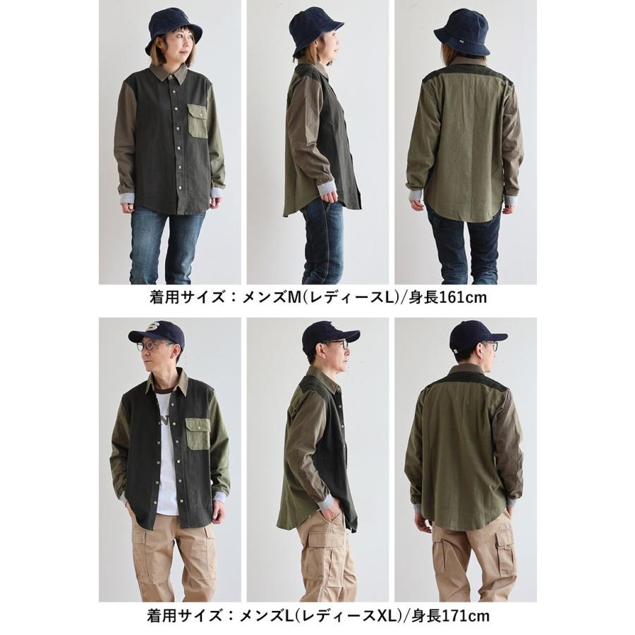 KRIFF MAYER クリフメイヤー シャツ ネルシャツ リブシャツ 長袖 メンズ レディース レギュラーカラー 配色 クレイジー 綿100 コットン | KRIFF MAYER | 18