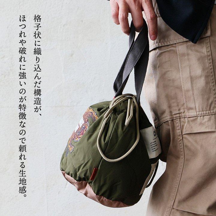 KRIFF MAYER クリフメイヤー バッグ 巾着 ショルダー ハンドバッグ メンズ レディース 2WAY トラ 刺繍 ナイロン 中綿 キルティング パティ (メール便50) | KRIFF MAYER | 19