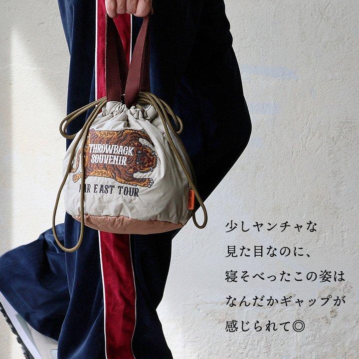 KRIFF MAYER クリフメイヤー バッグ 巾着 ショルダー ハンドバッグ メンズ レディース 2WAY トラ 刺繍 ナイロン 中綿 キルティング パティ (メール便50) | KRIFF MAYER | 13