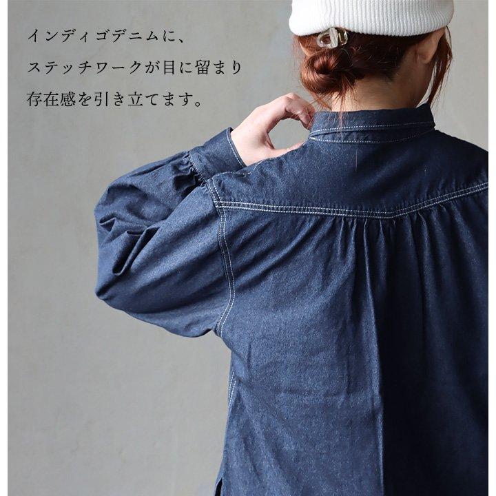 PATY チュニックシャツ チュニック デニムシャツ 長袖 メンズ