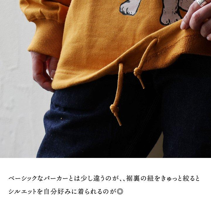 go slow caravan ゴースローキャラバン パーカー 長袖 メンズ レディース アニマル プリント ネコ 猫 綿100 コットン ヘビーウェイト タフ 裏毛 ゆったり パティ | PATY | 08