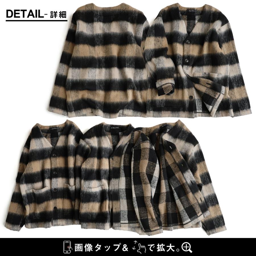 PATY ジャケット ノーカラージャケット 長袖 メンズ レディース V