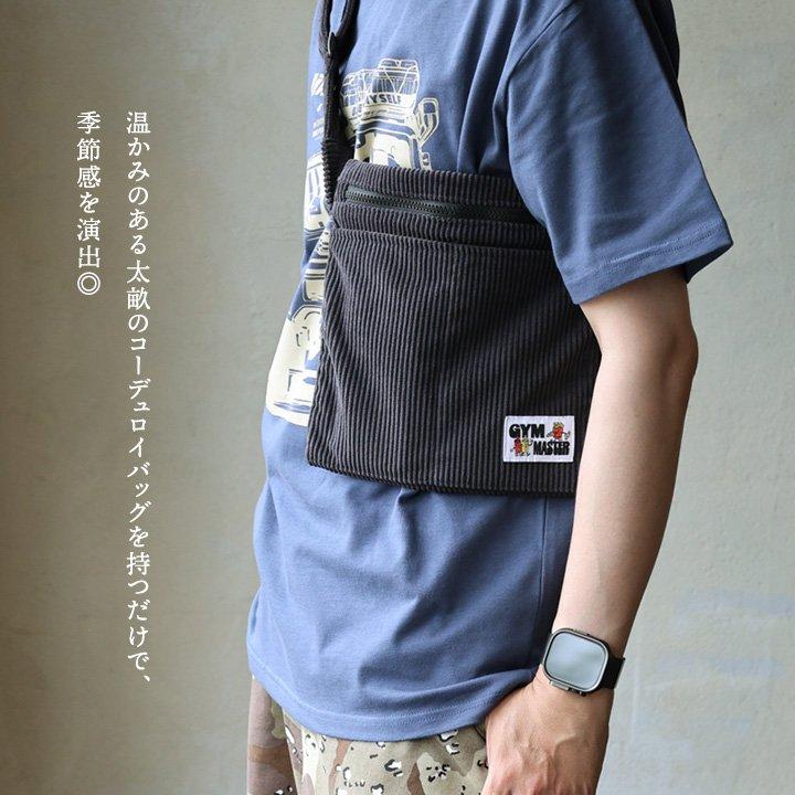 gym master ジムマスター ショルダーバッグ ウエストバッグ メンズ レディース 2WAY コーデュロイ 配色裏地 ポリエステル ポケット パティ | PATY | 07