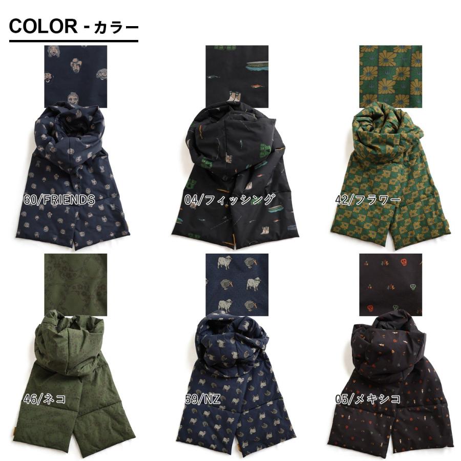 gym master ジムマスター マフラー ストール ネックウォーマー メンズ レディース 総柄 ハッピーペイント リップストップ 中綿 暖かい パティ | PATY | 07