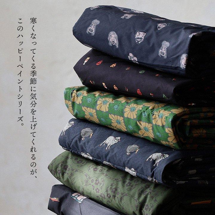 gym master ジムマスター マフラー ストール ネックウォーマー メンズ レディース 総柄 ハッピーペイント リップストップ 中綿 暖かい パティ | PATY | 09