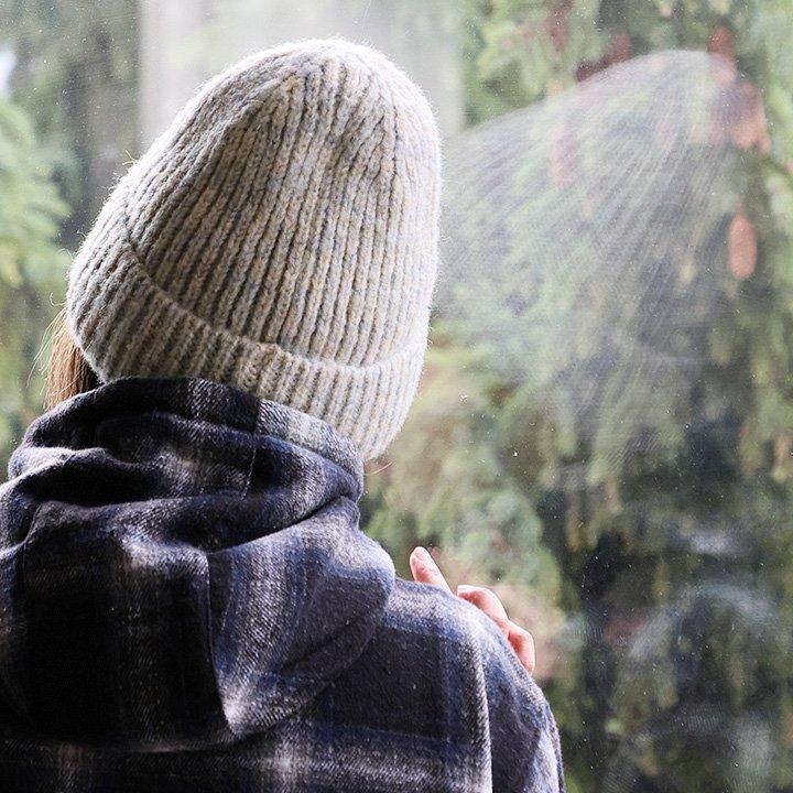 SCANDINAVIAN FOREST スカンジナビアンフォレスト ニット帽 帽子 レディース ニット メランジ ピスネーム ハリネズミ 刺繍 防寒 暖かい カジュアル (メール便50) | PATY | 13