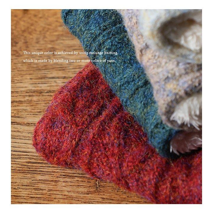 ネックウォーマー ティペット スヌード マフラー メンズ レディース ケーブル編み ニット シャギーボア 暖かい 防寒 手洗い カジュアル (メール便50) | PATY | 11