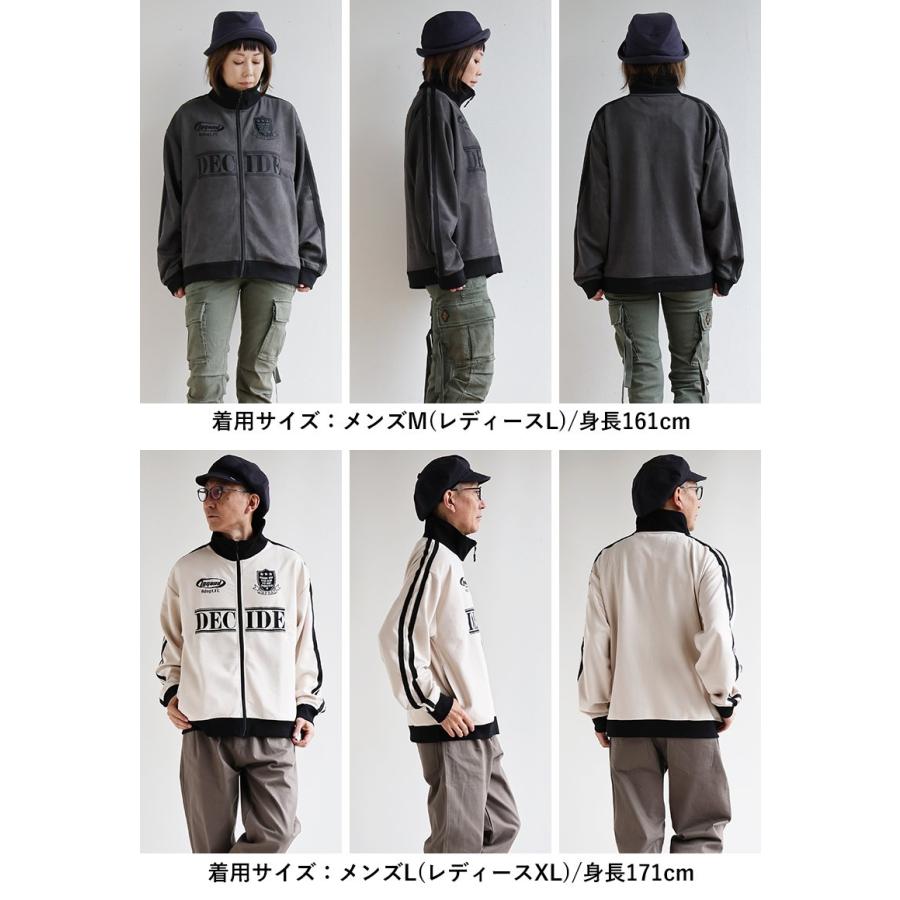 PATY トラックジャケット 長袖 メンズ レディース スタンドネック 重ね