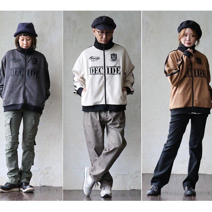 PATY トラックジャケット 長袖 メンズ レディース スタンドネック 重ね