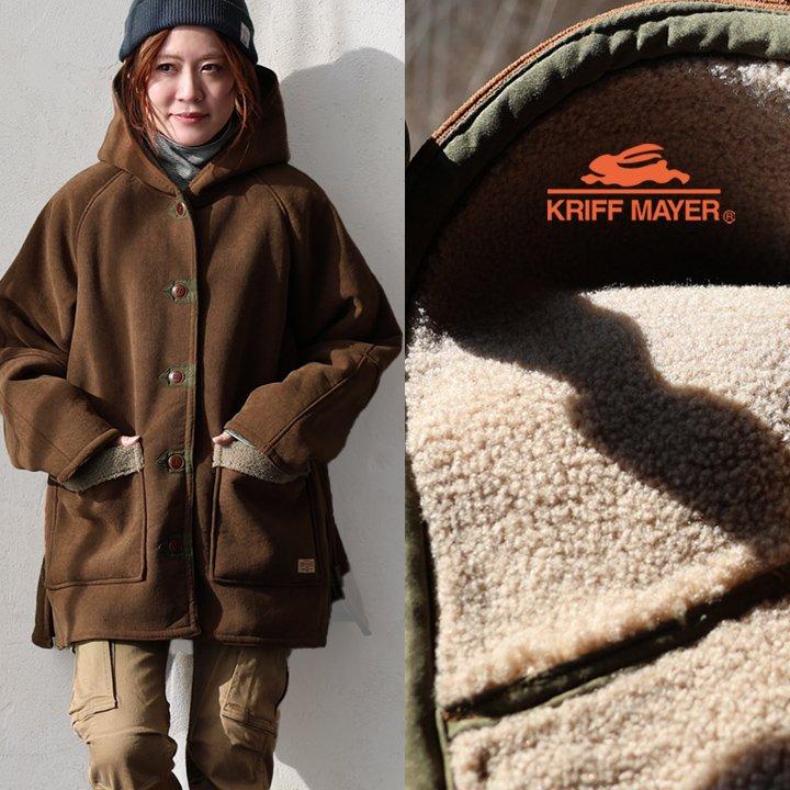 クリフメイヤー（KRIFF MAYER）/【裏ボアでしっかり暖かい！】コーデュロイ フード ジャケット KRIFF MAYER（クリフメイヤー） ジャケット レディース お尻隠れる