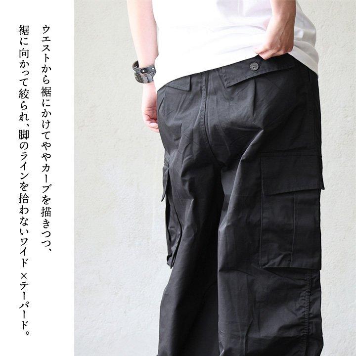 カーゴパンツ パンツ パラシュートパンツ メンズ レディース 高密度 コットン 綿100 丈夫 しっかり生地 ゆったり ウエストゴム 紐付き パティ | PATY | 09