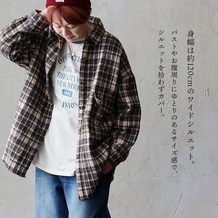 PATY シャツ 長袖 レディース チェック柄 ポリエステル 厚手 暖かい