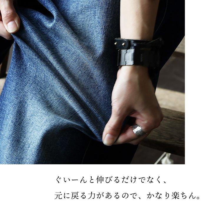 デニム ワイドパンツ コクーン レディース 綿 コットン ストレッチ 伸びる ユーズド ワンウォッシュ ウエストリブ パティ BLUETO ブルート | PATY | 09