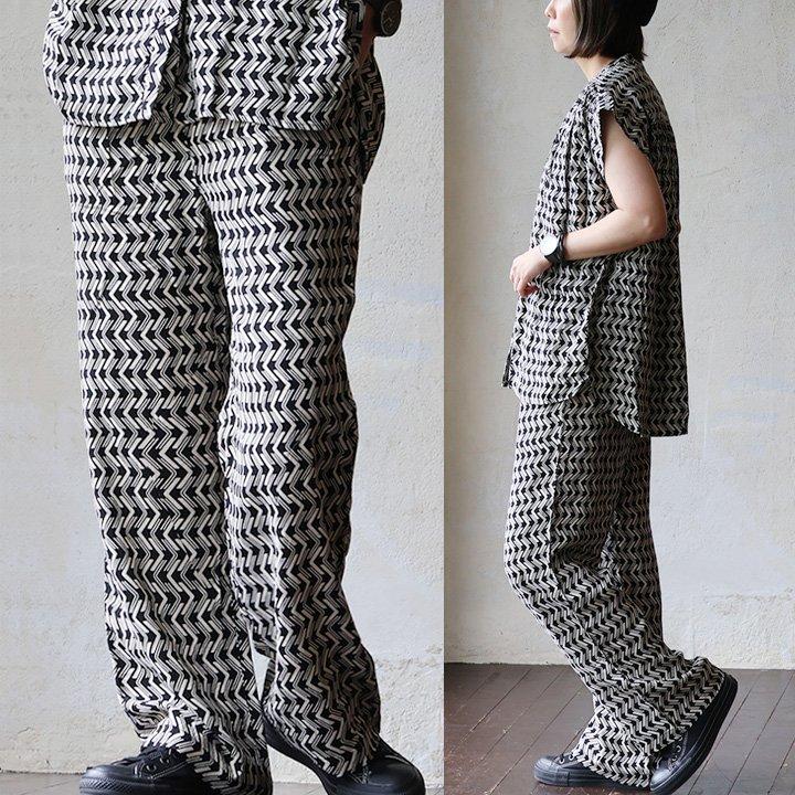 パンツ ワイド ストレート レディース セットアップ 花柄 プリント