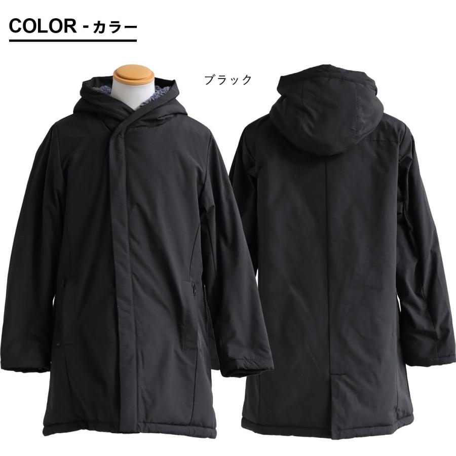 PATY 裏ボア コート メンズ レディース カシュクールネック ワイド A