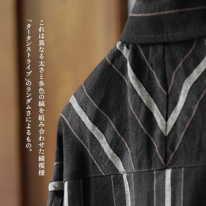 シャツ ブルゾン 袖リブ メンズ レディース 長袖 コットン 綿100% 薄手 ダブルジップ ワイド ストライプ ポケット Mr.Lumberjack ミスターランバージャック | PATY | 05