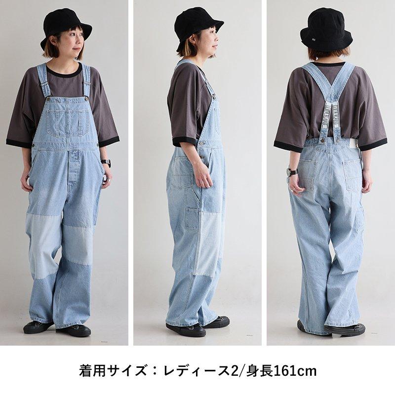 PATY オーバーオール サロペット デニム ストレート ワイド レディース