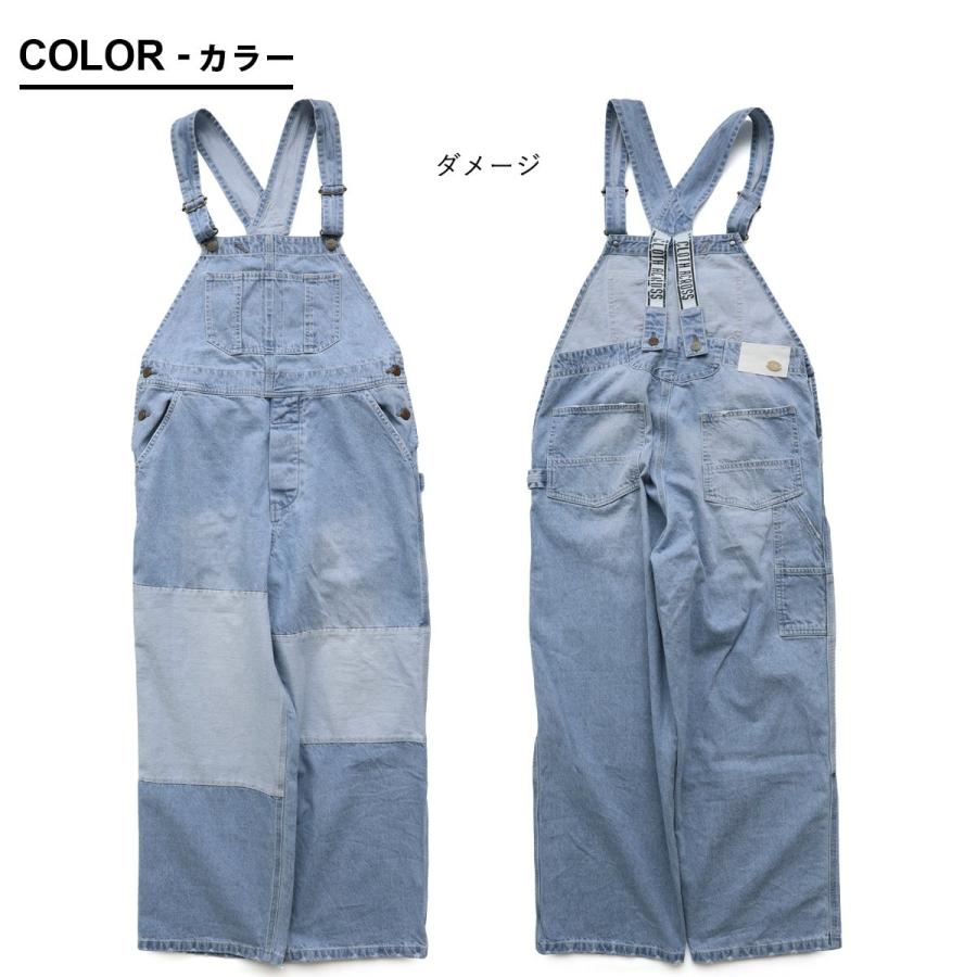 PATY オーバーオール サロペット デニム ストレート ワイド レディース