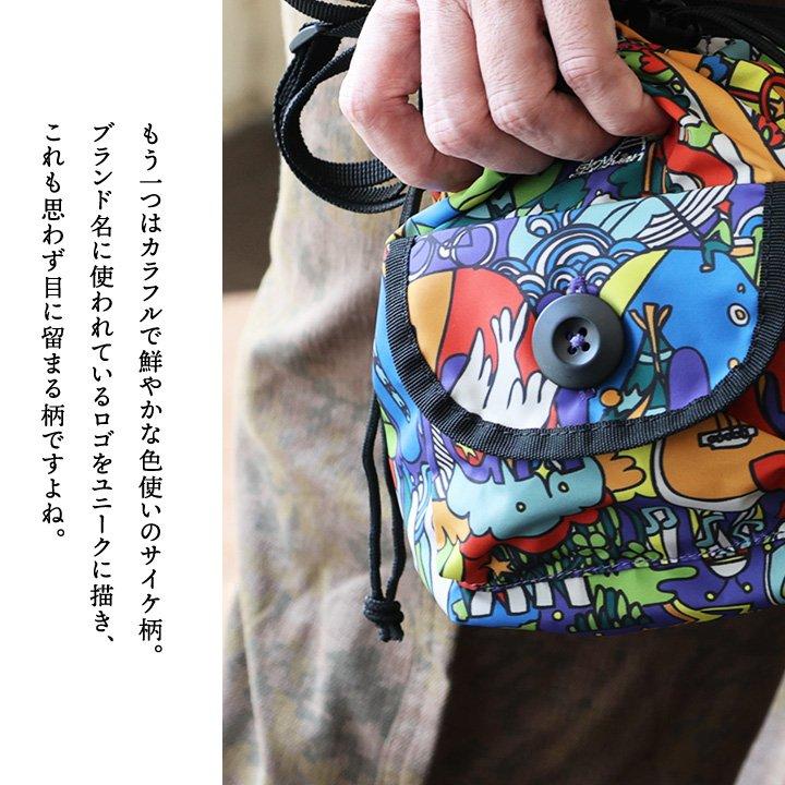 go slow caravan ゴースローキャラバン ショルダーバッグ バッグ カバン ポーチ メンズ レディース 巾着 総柄 ポケット しっかり生地 パティ (メール便50) | PATY | 07
