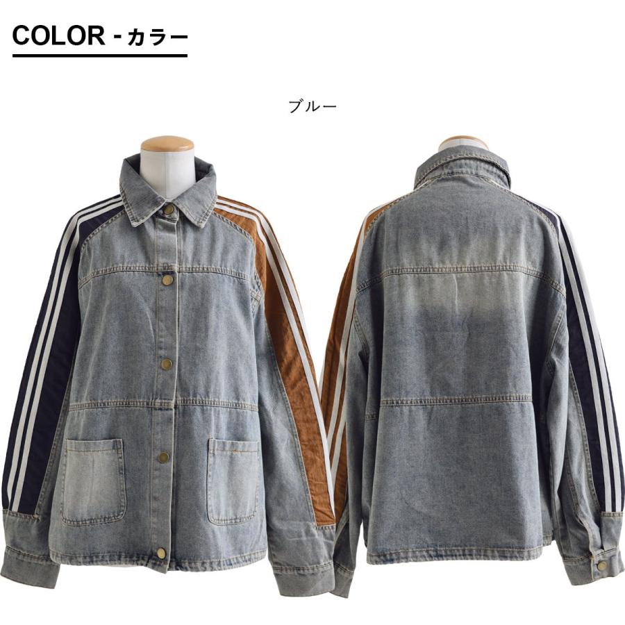 PATY ジャケット Gジャン レディース 綿100 デニム リメイク ユーズド