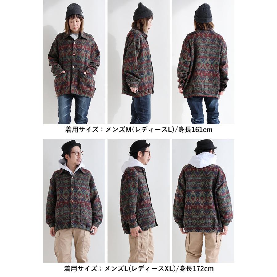 PATY ジャケット シャツジャケット 長袖 メンズ レディース ネイティブ