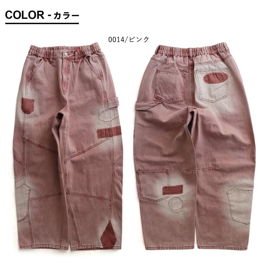 PATY パンツ ワイド テーパード レディース デニムパンツ 綿100