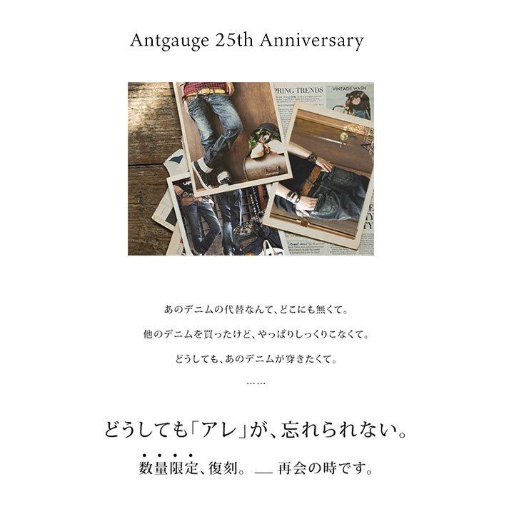 Antgauge アントゲージ デニムパンツ スリム ストレート Wウエスト 美脚 細見え 小尻 レディース ストレッチ インディゴ レザー ウォッシュ加工 | PATY | 03