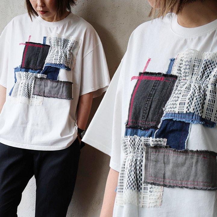 PATY Tシャツ 5分袖 レディース ワイド しっかり コットン デニム