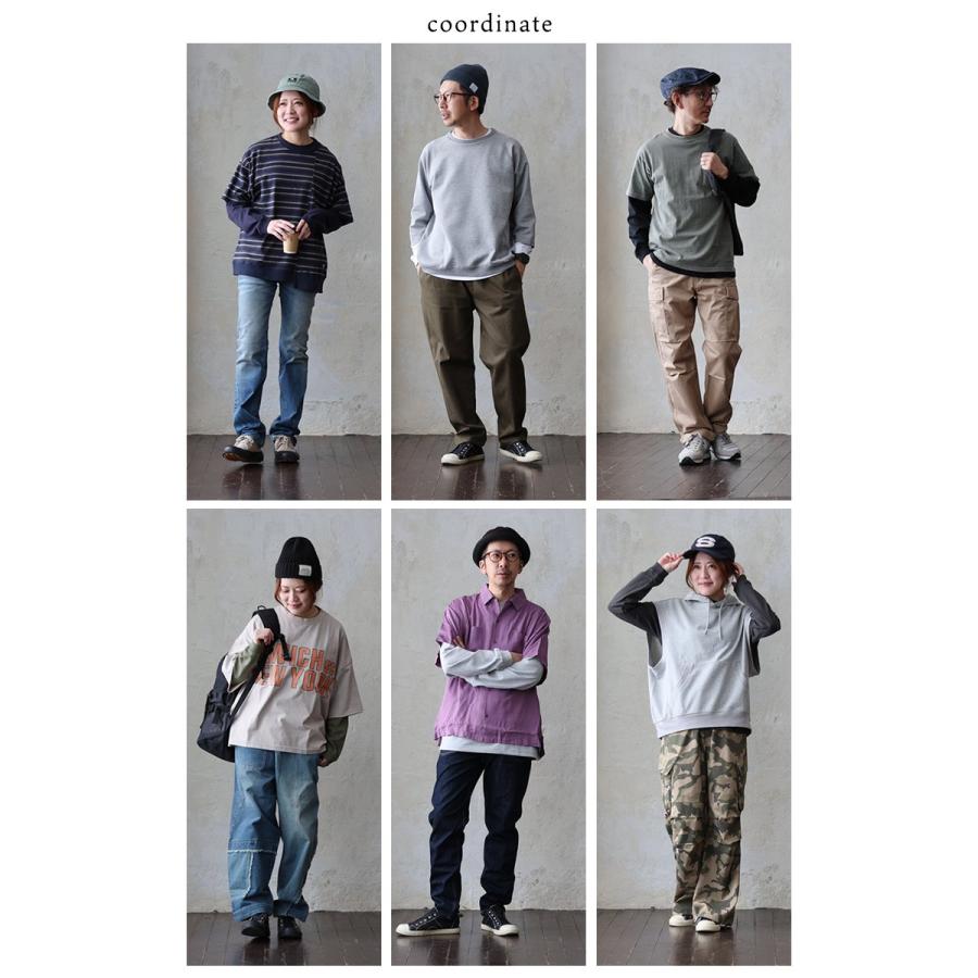 tシャツ 長袖 ロングtシャツ インナー レディース メンズ ストレッチ 袖リブ 綿100 コットン 重ね着 ロンt パティ TOneontoNE トーン | PATY | 19