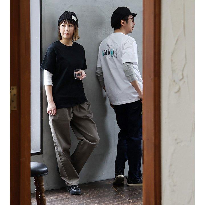 tシャツ 半袖 メンズ レディース コットン 綿100％ カジュアル モノクローム ジャズ 猫 バック プリント ボックスシルエット パティ SAIL セイル | PATY | 12