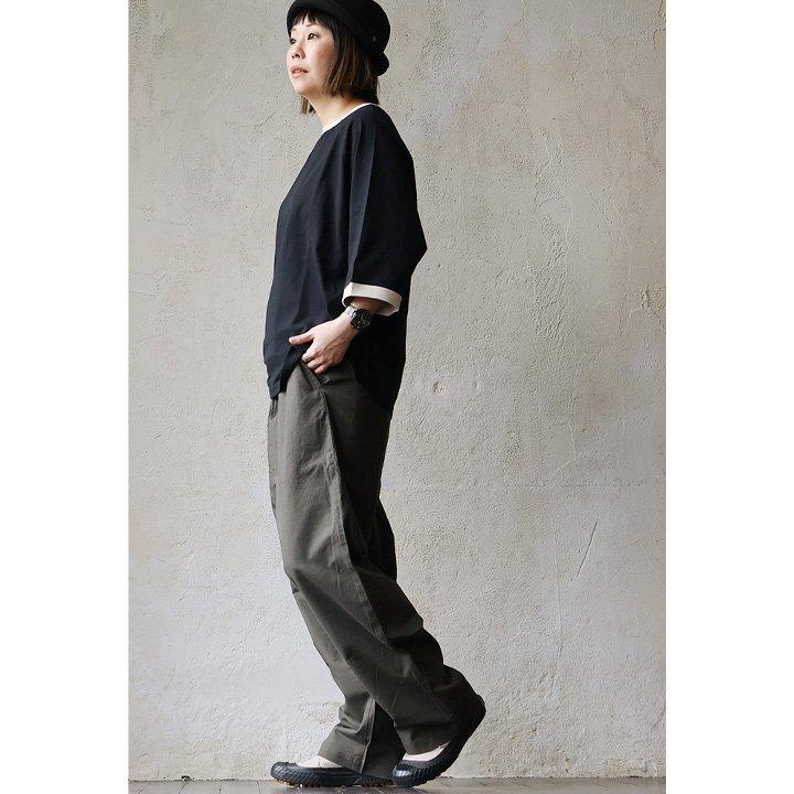 パンツ ワイド テーパード メンズ レディース 無地 綿麻 コットン リネン 涼しい 通気性 軽い 薄手 夏 パティ Audience オーディエンス | PATY | 15