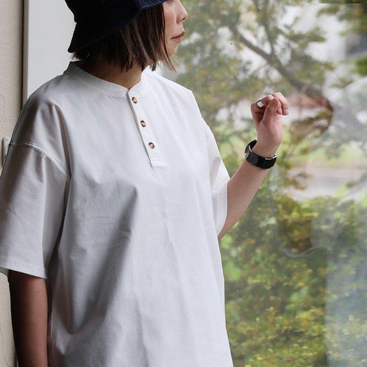 PATY Tシャツ 5分袖 ヘンリーネック メンズ レディース 無地 ドライ
