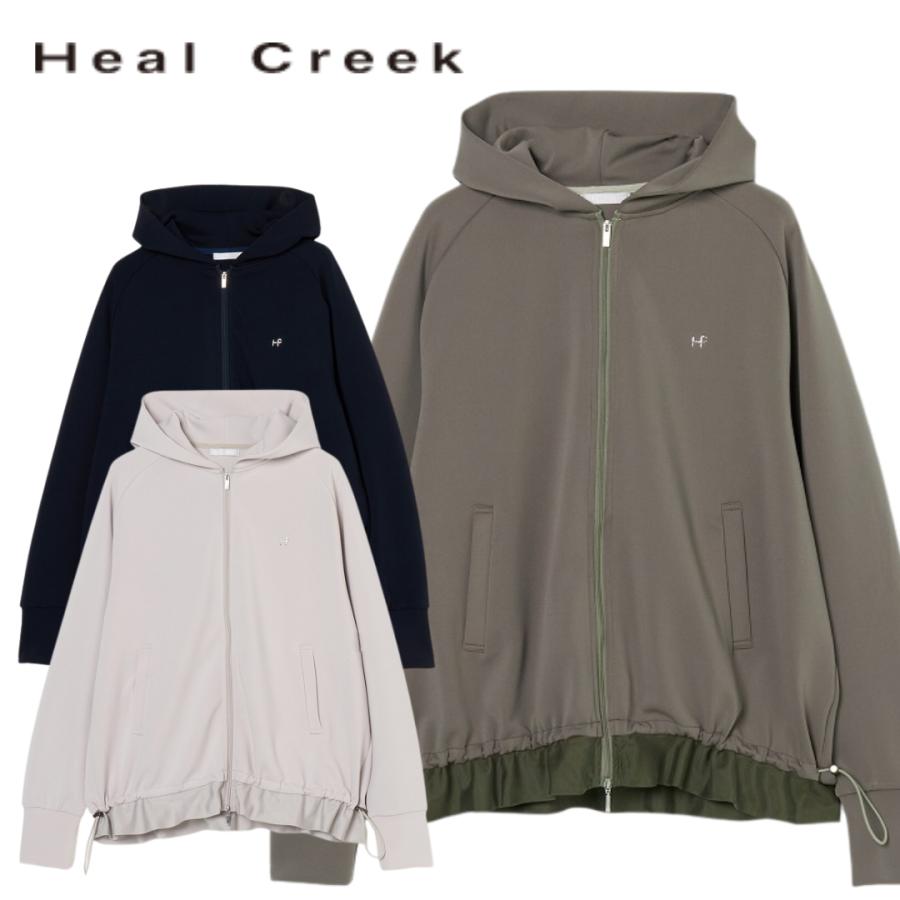 Heal Creek（ヒールクリーク） 裾切替フルジップパーカー レディース