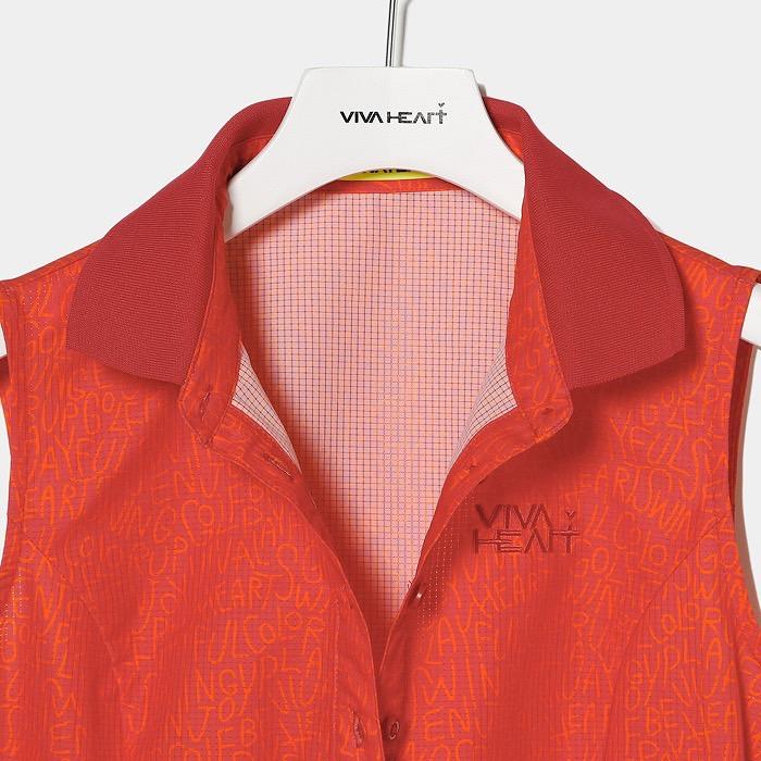 30％OFF！ SALE！ VIVA HEART ビバハート レディース ワンピース ゴルフ ゴルフウェア ノースリーブ 通気性 速乾性 撥水性 ストレッチ性 01268470 セール_6