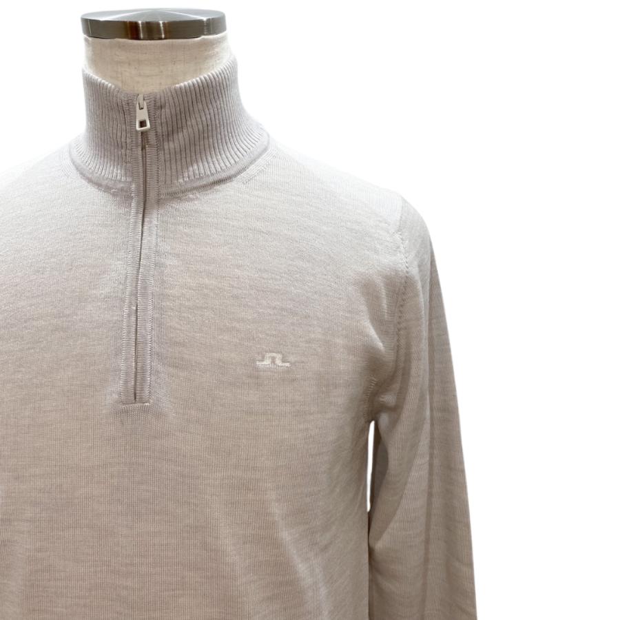 J.LINDEBERG ジェイリンドバーグ ハーフジップモックネックセーター メンズ ゴルフ ゴルフウェア ニット メリノウール M/L 送料無料 071-12911 セールの画像