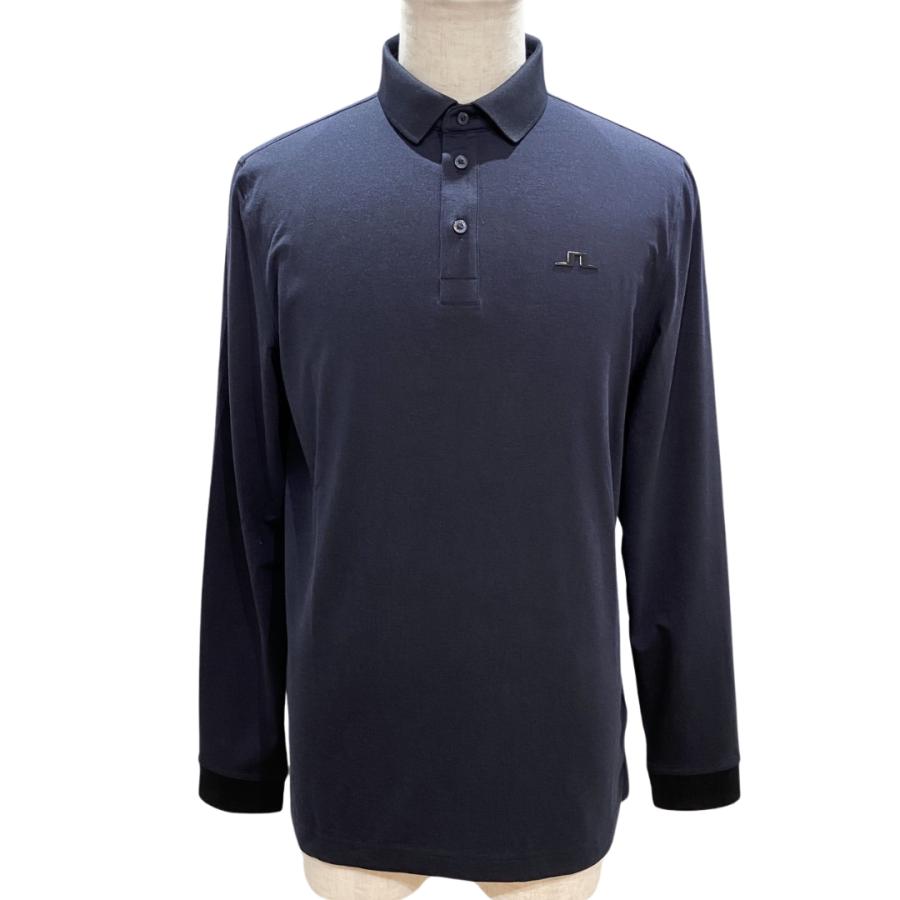 新品　J.LINDEBERG　ゴルフ　長袖ポロシャツ　ブラック　XL　メンズ 新品 J.LINDEBERG ゴルフ 長袖ポロシャツ ブラック XL メンズ J